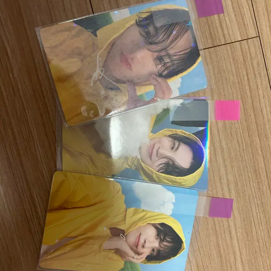 세븐틴 민규,우지,정한 음악의신 캐럿반 공식포카