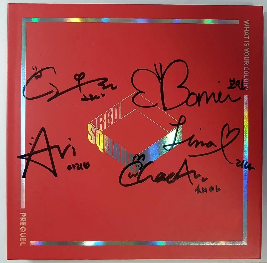 레드스퀘어 - 1ST Single Album 홍보용 친필싸인 씨디