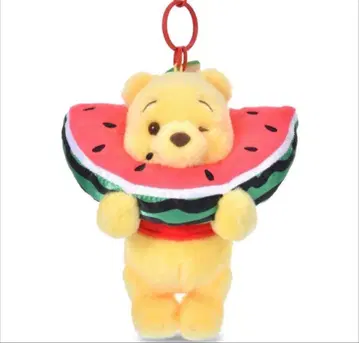 곰돌이 푸 봉제 인형 키링 수박 좋아해