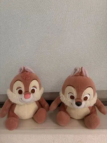 칩과 데일 봉제 인형 2체 세트