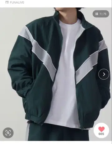 FUNALIVE 나일론 자켓 그린 L