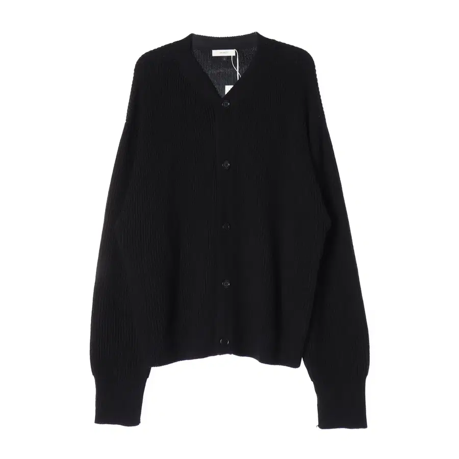 (새상품) 아모멘토 23FW 울 블렌드 립 니트 오버핏 가디건