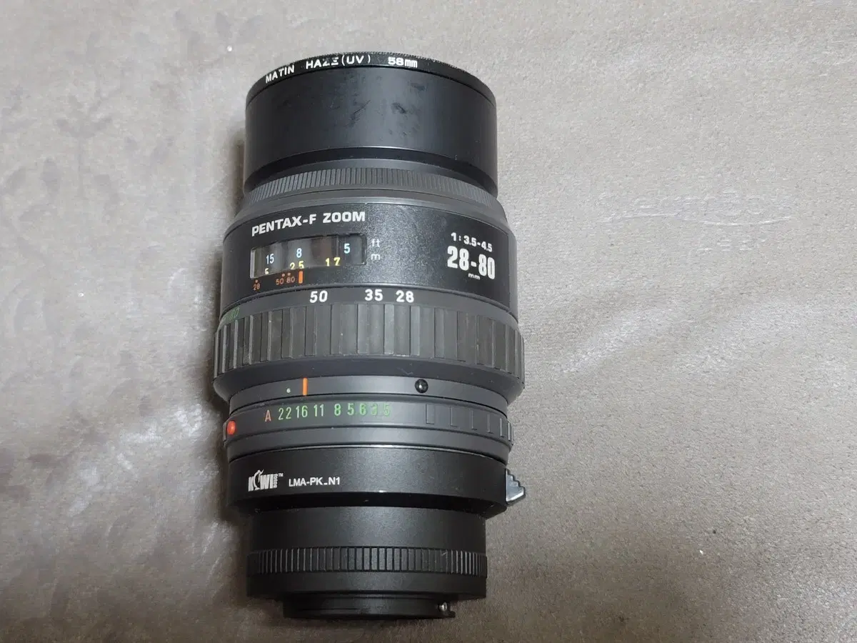 펜탁스 F 28-80mm 1:3.5-4.5 MACRO 렌즈