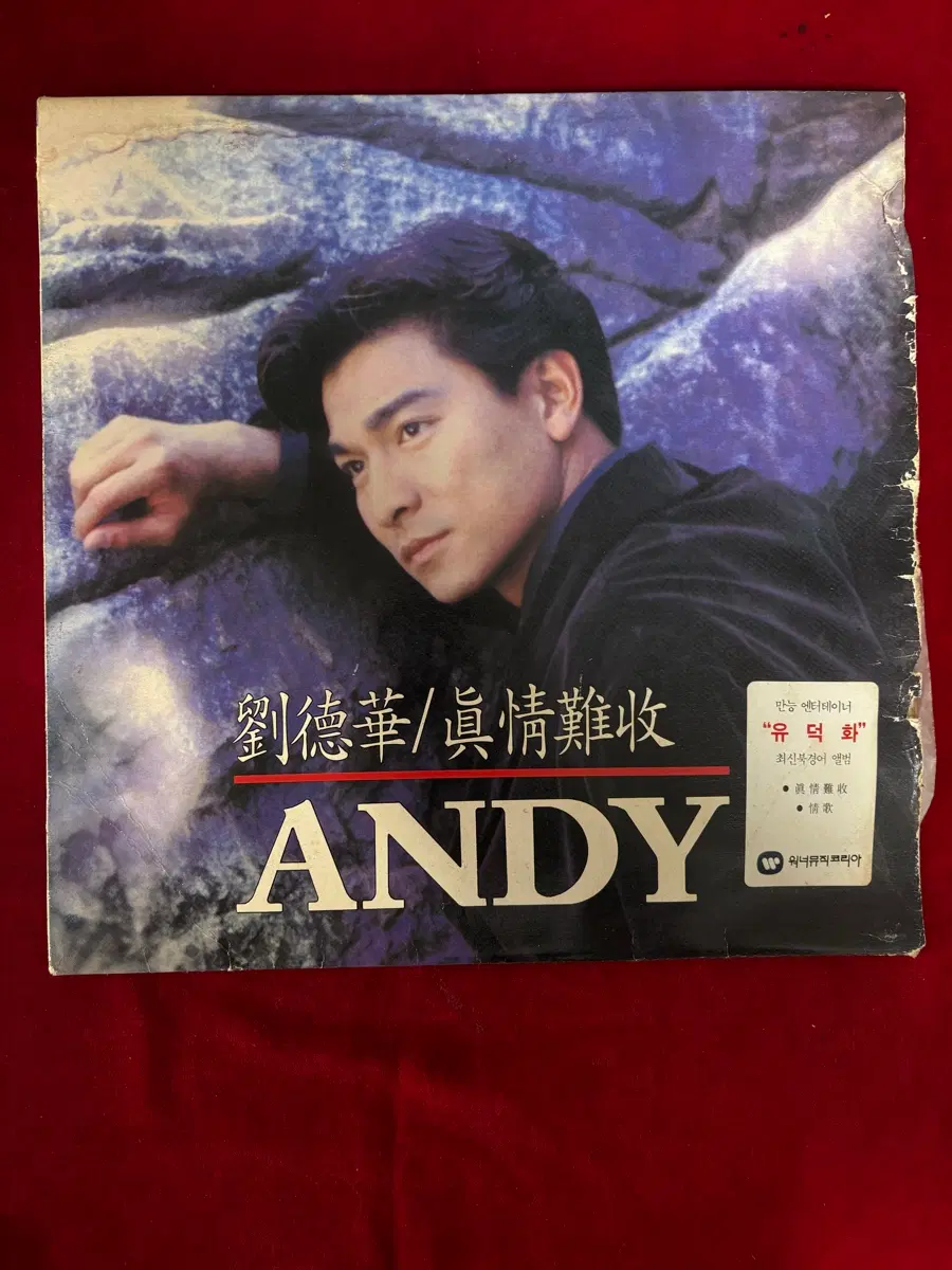 [희귀/초반] 유덕화 진정난수 1993년 오리지널 국내 라이선스 LP (가사 해설지 포함)
