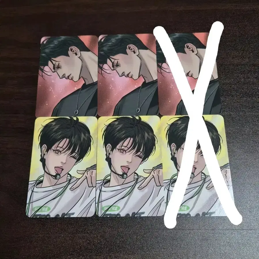 야화첩 스파클즈 레진 팝업 컬포 커플 포카 2장 세트