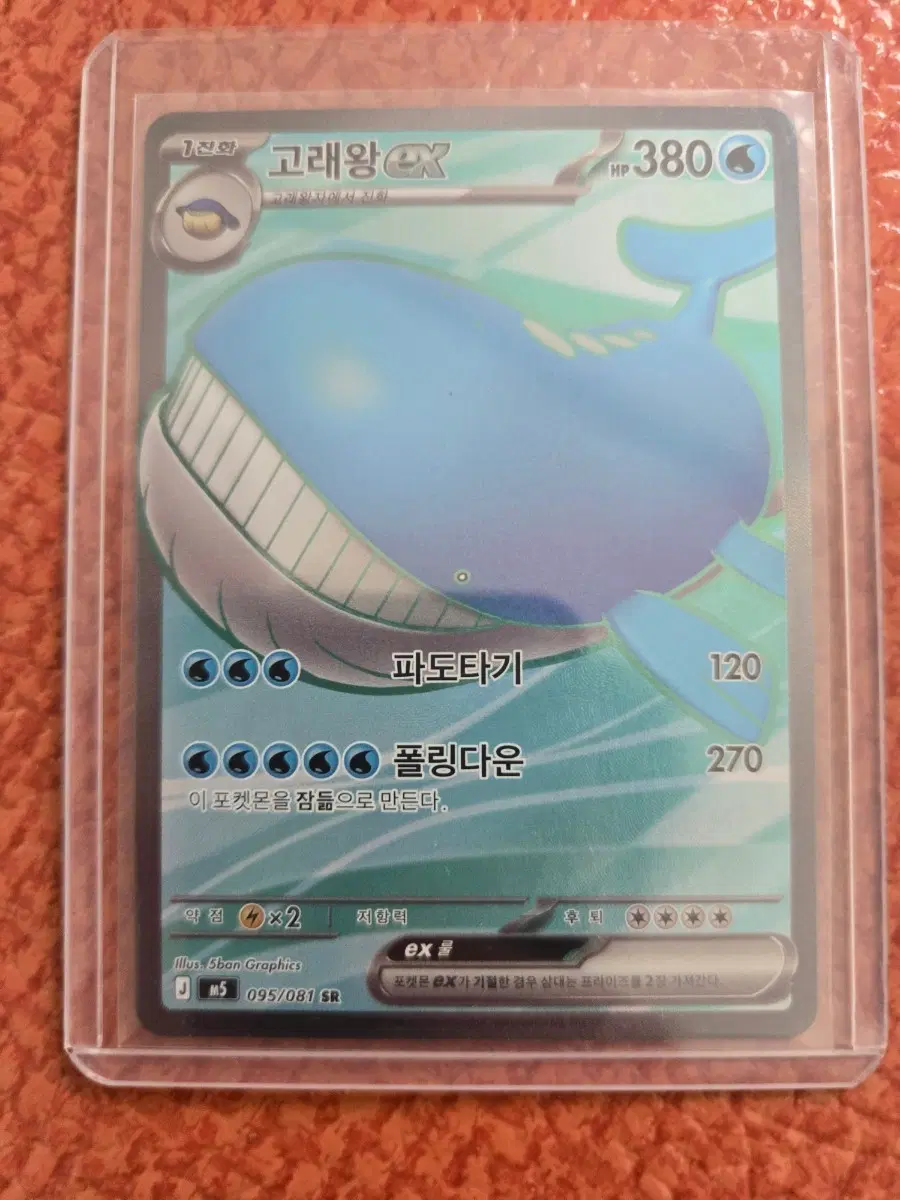 포켓몬카드 고래왕 EX 095/081 SR