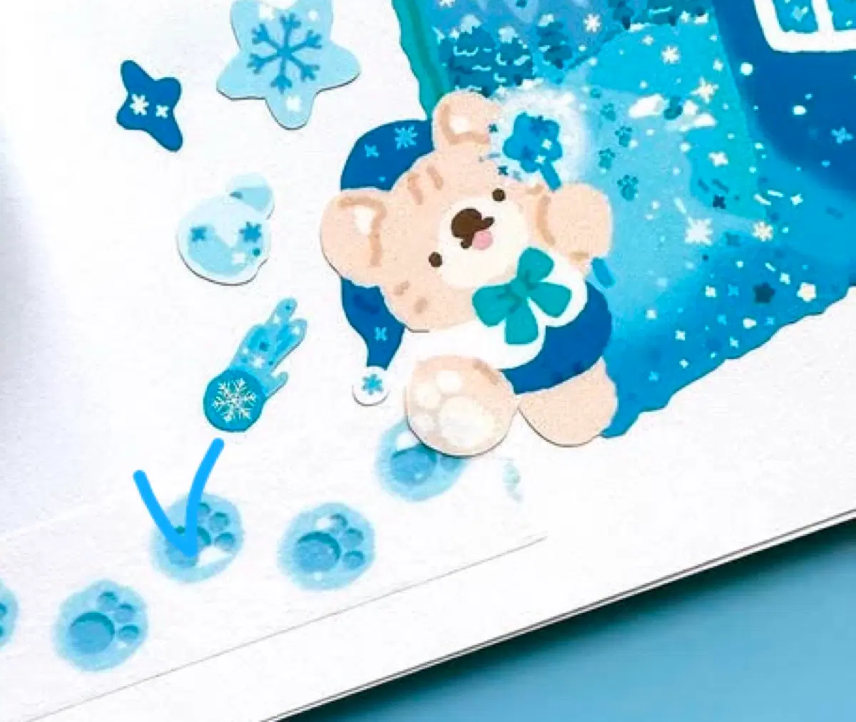 (마테감개무료)겨울발자국마테