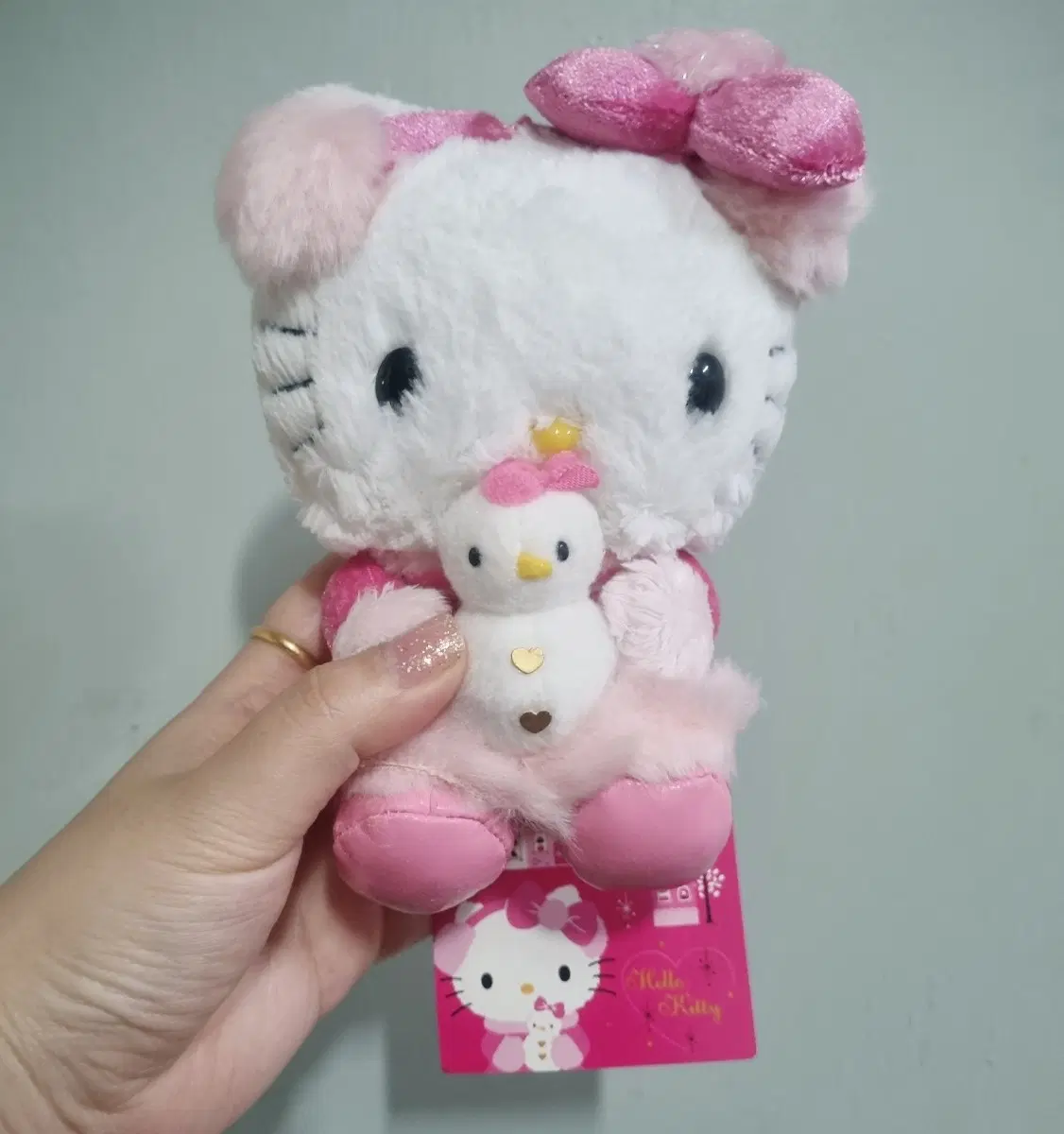 레어 고전 키티 눈사람 귀마개 인형 마스코트