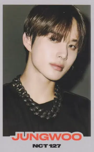 NCT127 질주 2Baddies JUNGWOO 트레이딩 카드 화이트 테두리 적자