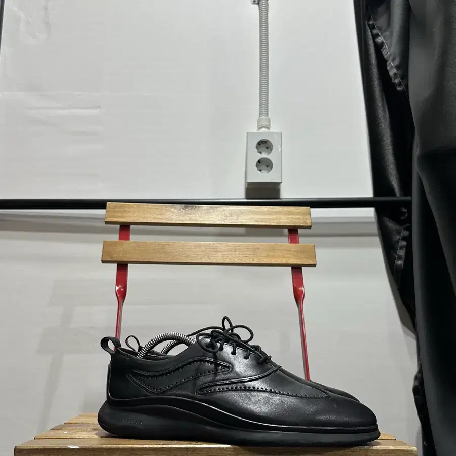 9m 270) 콜한 구두 남성 남자 더비 제로그랜드 윙팁 블랙 남성