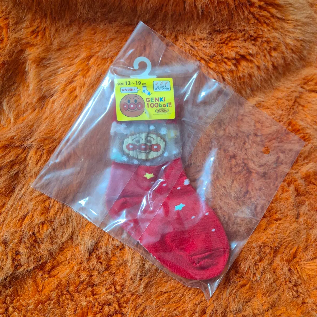 Anpanman 호빵맨 시스루 양말 13-19cm 새상품