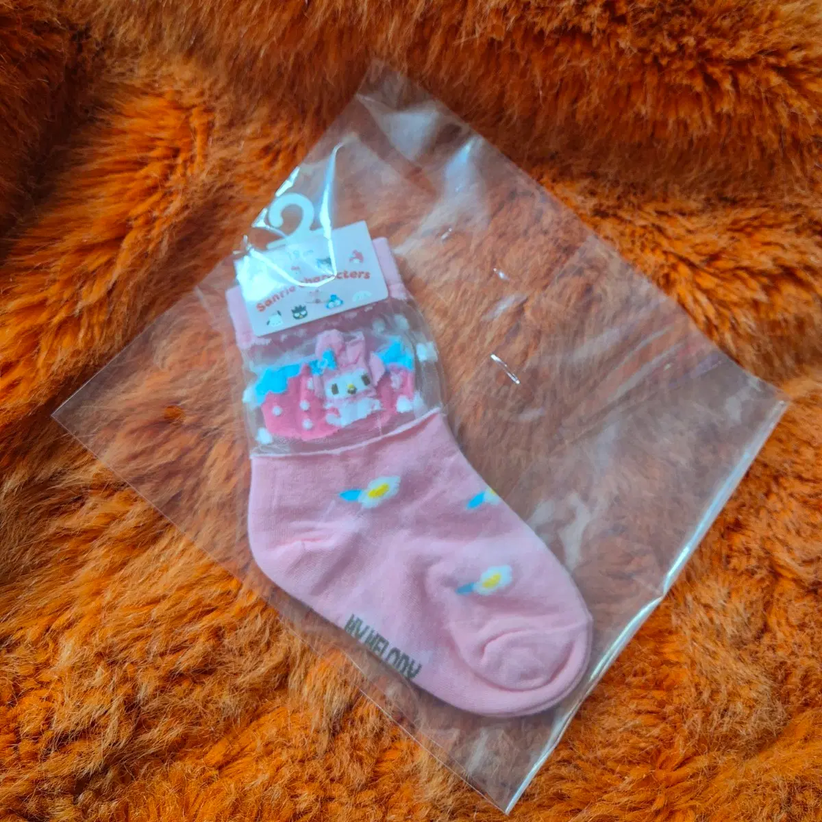 일본 산리오 마이멜로디 시스루 양말 13-19cm 새상품
