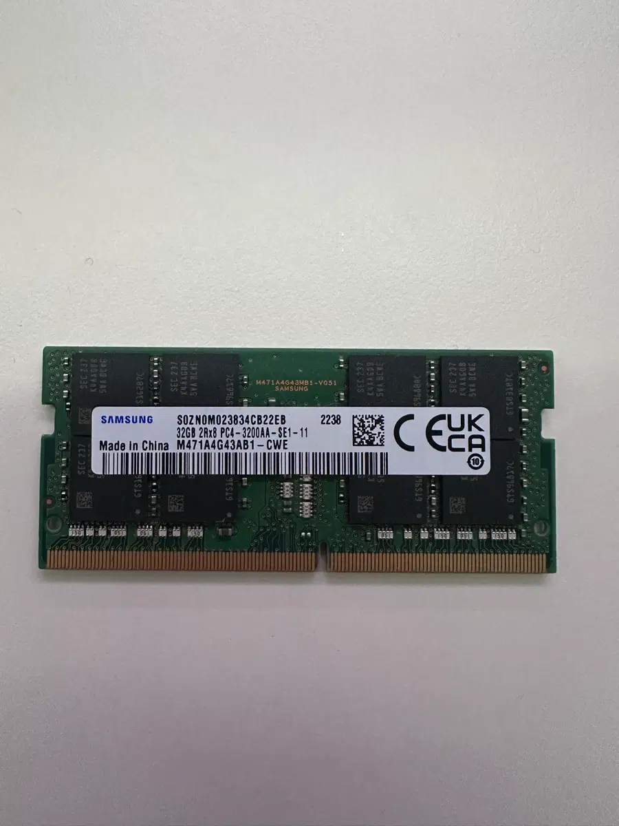 DDR4 3200 sodimm 32GB 메모리 1개