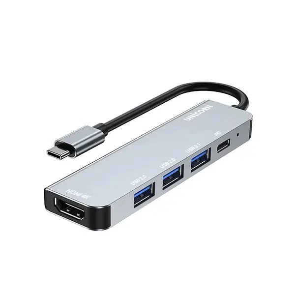 C타입 HDMI 4K PD 5포트 멀티허브 그레이