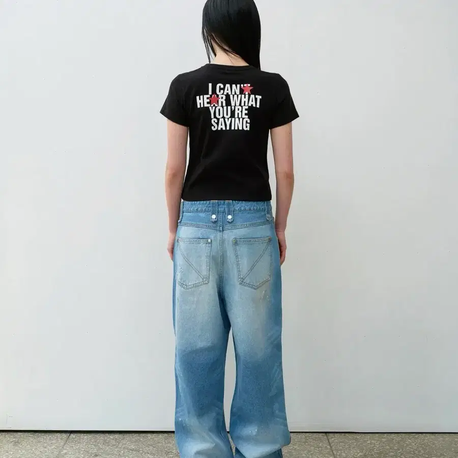 더바이닐하우스 반팔 새상품 STAR TEE BLACK