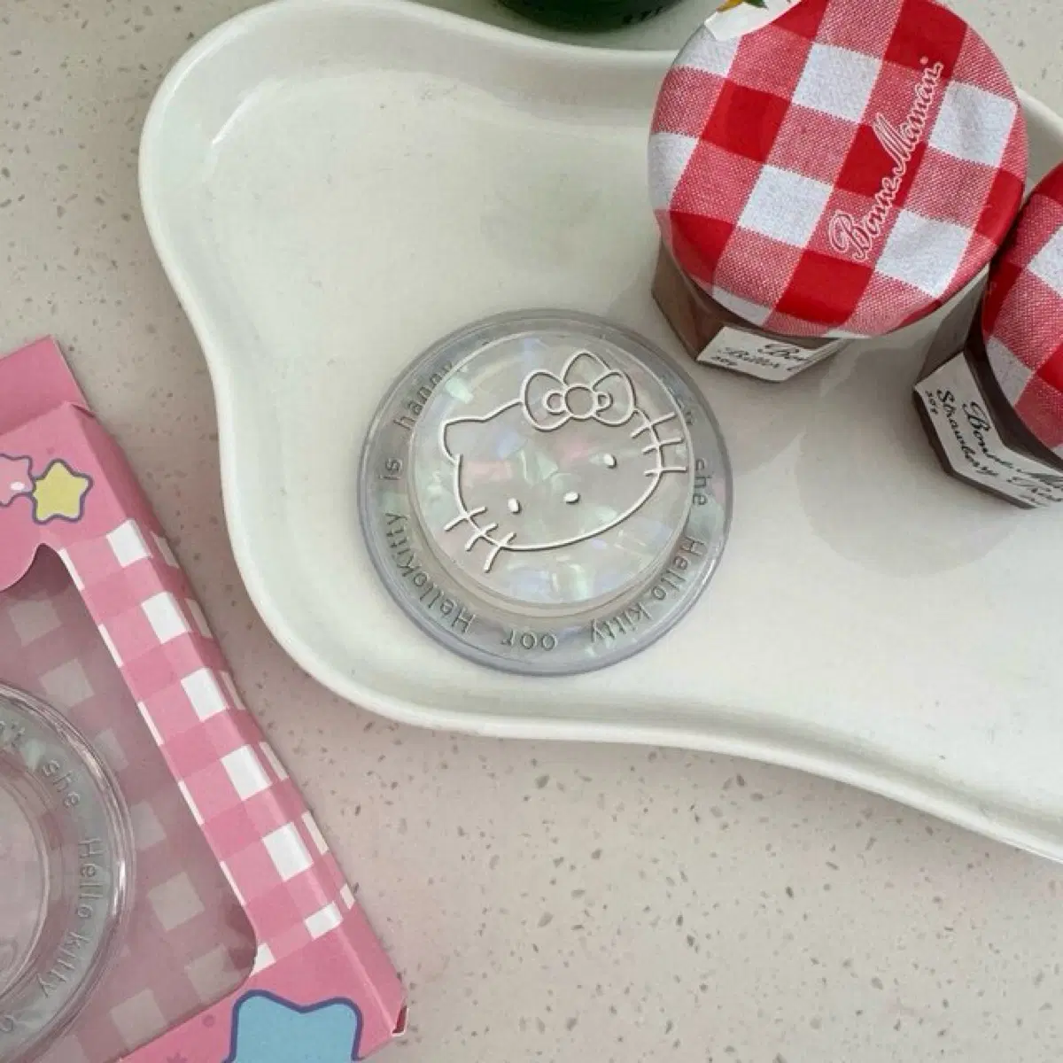 헬로키티 자개 맥세이프그립톡 스마트폰 핸드폰 휴대폰 악세사리 거치대