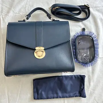 WEGO 레터 플랩 통 숄더 네이비