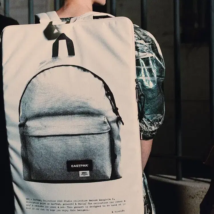 MM6 Maison Margiela X 이스트팩 포스터 그래픽 프린트 백팩