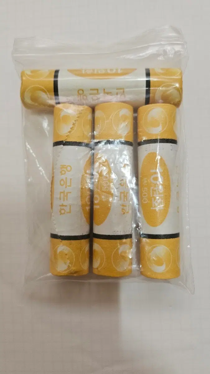 한국은행 2019년 10원 동전 3롤(2011년 1롤)일괄(외국주화)