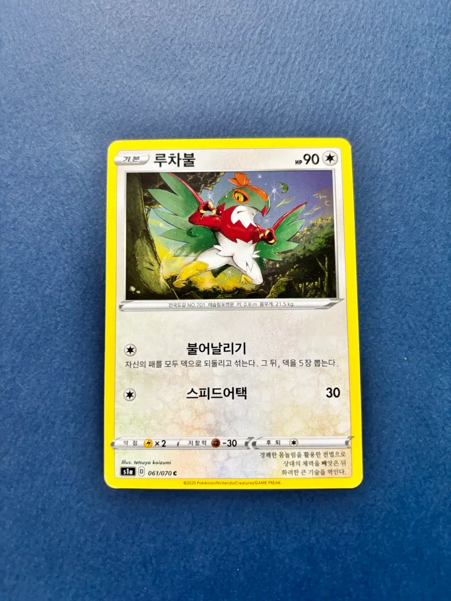 고대 포켓몬카드 루차불 일반카드 도감용 덱소스 s1a 061/070