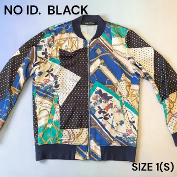 NO ID. BLACK 스카프 패턴 블루종 사이즈 1