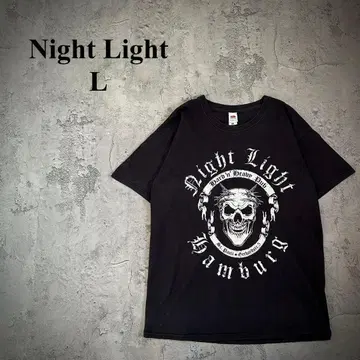 [ Night Light ] 나이트라이트 ( L ) 헤비메탈T셔츠*선페이드