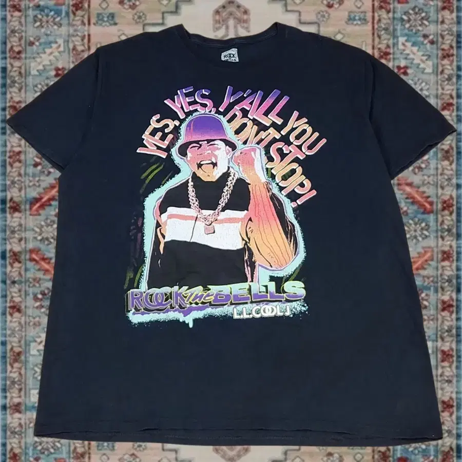 올드스쿨 LL Cool J 'Rock The Bells' 그래픽 티셔츠