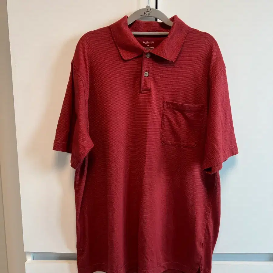 Van Heusen 벽돌색 카라티