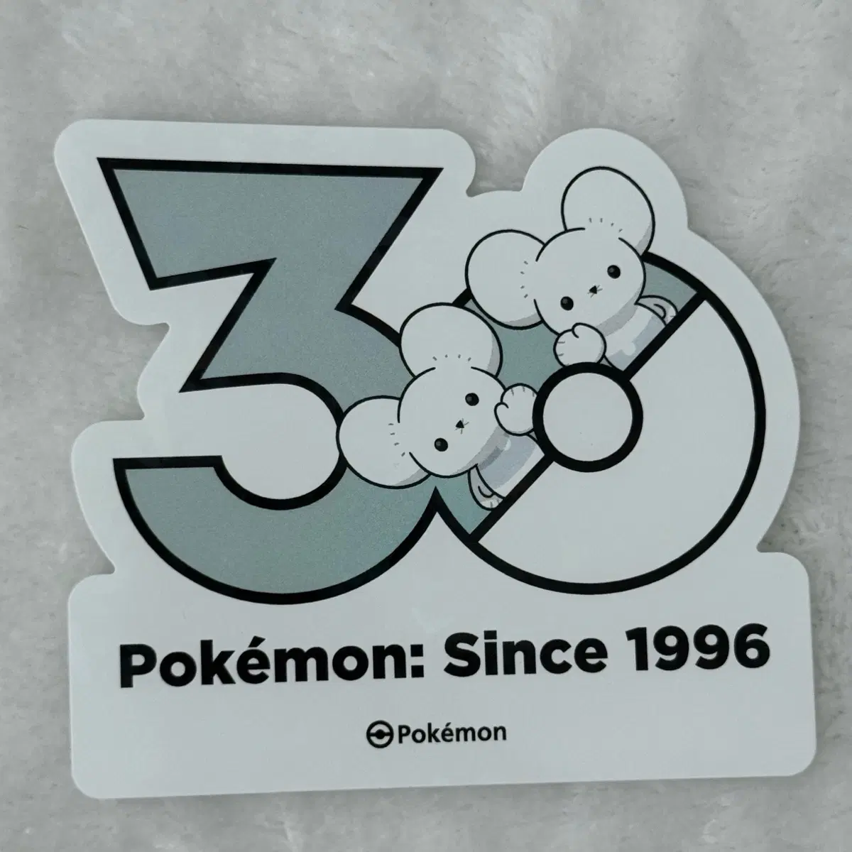 포켓몬 30주년 로고 스티커 두리쥐