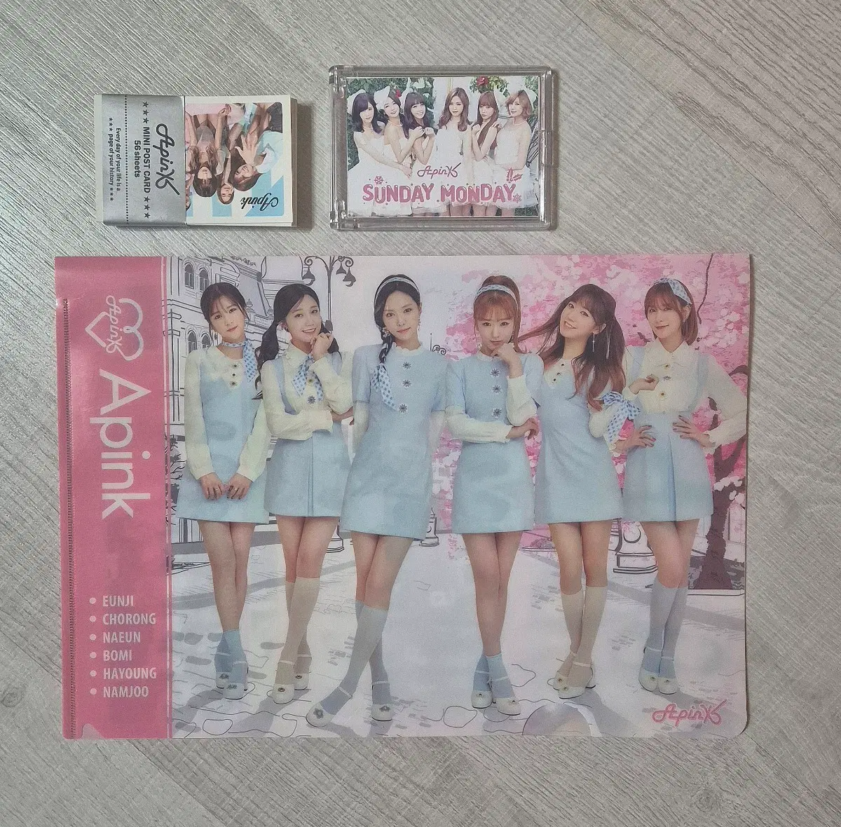 에이핑크 포토카드 파일 거울 굿즈세트