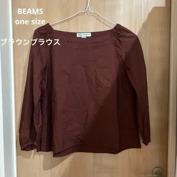 빔즈 BEAMS 블라우스 브라운 B:MING LIFE STORE