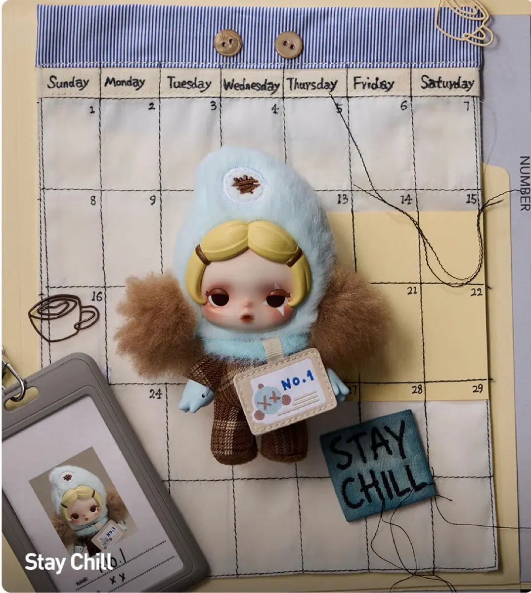 [팝마트-사은품포함] 스컬판다 Off 모드 시리즈 인형 키링--Stay Chill