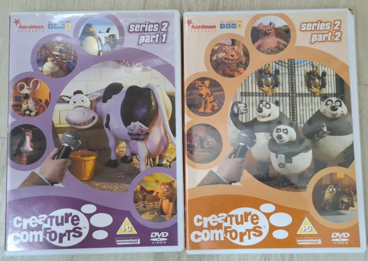 [아드만 스튜디오] 크리처 컴포츠 (Creature Comforts) DVD 3종 세트 (영국판)