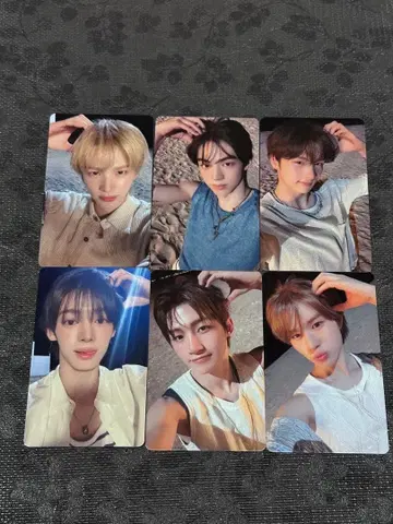 TWS SODA SODA 팝업 럭키 드로우 트레이딩 카드 6종 컴프