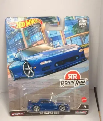 MATTEL HOTWHEELS RONIN RUN '95 MAZDA RX7/블루 1/5