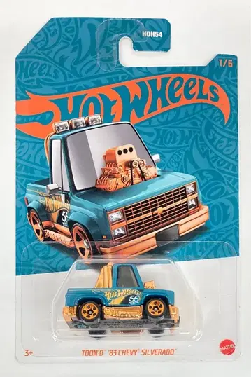 MATTEL Green and Gold Series 1/6 HOTWHEELS TOON'D '83 CHEVY SILVERADO 1/6