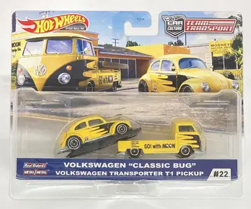 MATTEL HOTWHEELS TEAM TRANSPORT GJT42 VOLKSWAGEN CLASSIC BUG TRANSPORTER T1 PICKUP #22