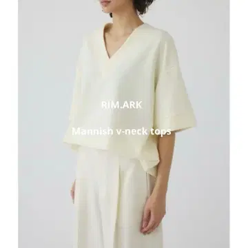 RIM.ARK 25SS Mannish v-neck tops 블라우스 새상품급