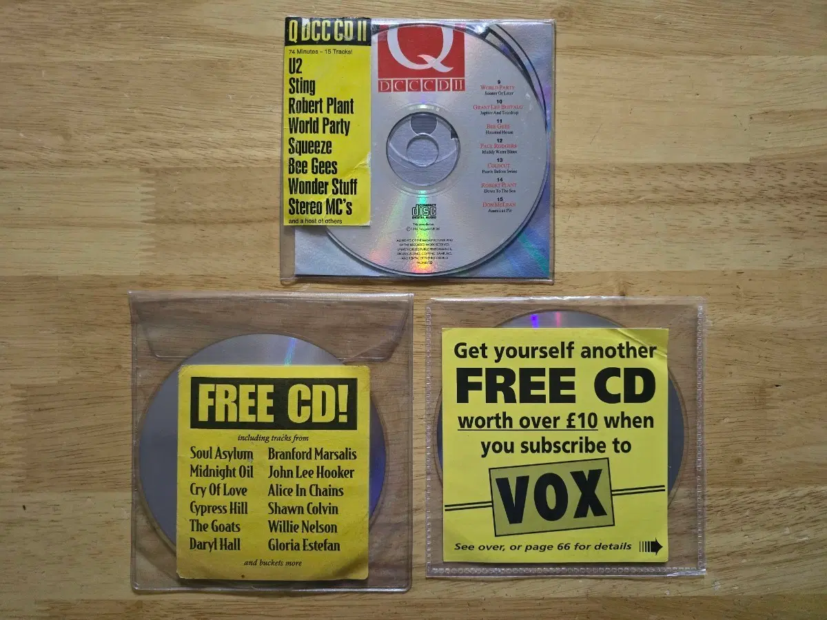 CD 음반 90s 매거진 PROMO CD 3장 영국반