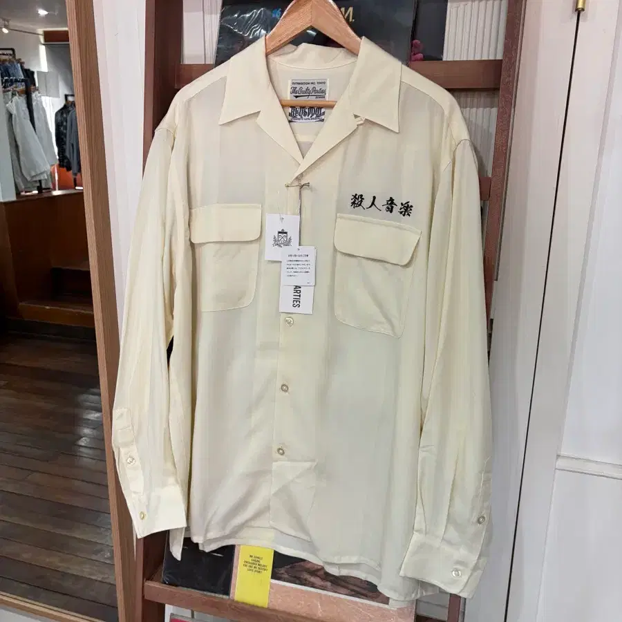 J168 와코마리아x나메다루마 진온가쿠 오픈셔츠
