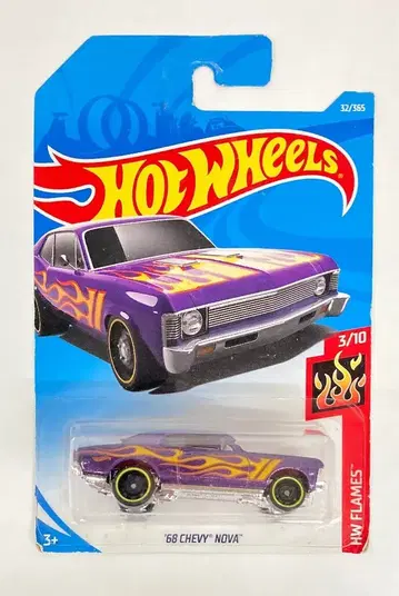 MATTEL HW FLAMES HOTWHEELS '68 Chevy Nova FJW62