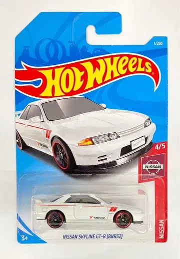 MATTEL NISSAN 2019 HOTHWEELS NISSAN SKYLINE GT-R(BNR32)/화이트 FYF04