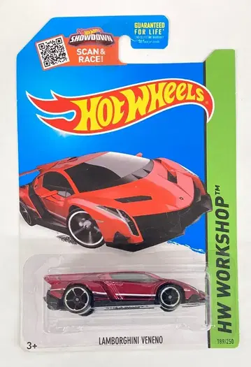 MATTEL HW WORKSHOP HOTWHEELS 람보르기니 베네노 (와인 레드) 189/250