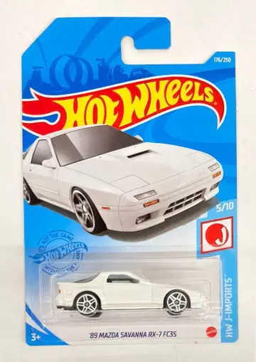 핫휠 HW J-IMPORTS '89 마쓰다 사반나 RX-7 FC3S 화이트 GTB04