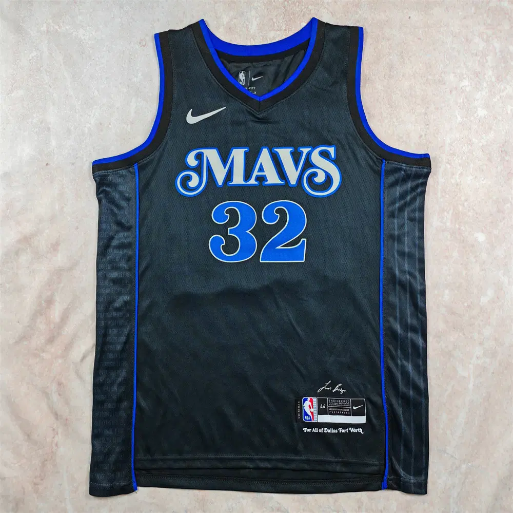 NBA 농구복 2024년형 매버릭스32호 FLAGG 블랙시티판 핫프레스