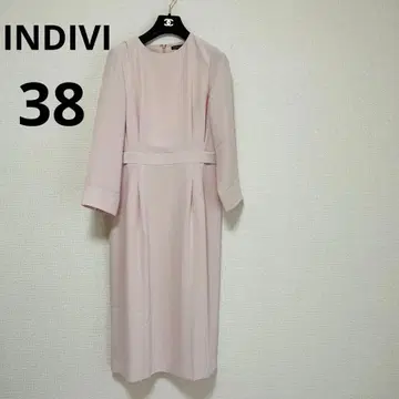 [ 2024AW 인디 INDIVI 롱 원피스 사이즈 38 라이트 핑크
