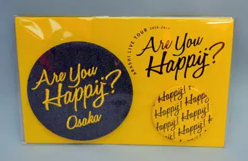 아라시 16-17년 Are You Happy? 니노미야 카즈나리 회장 한정판 배지 세트 *오사카/노랑