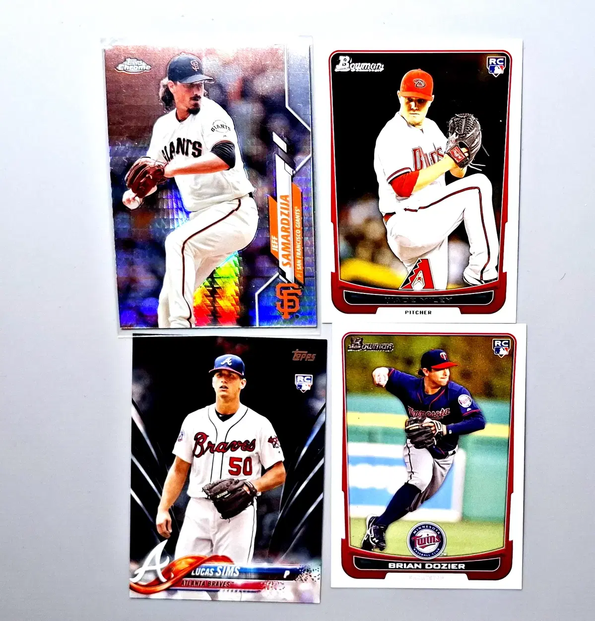 MLB 루키 셋 + 사마자 하이퍼 리플렉터 야구카드 묶음