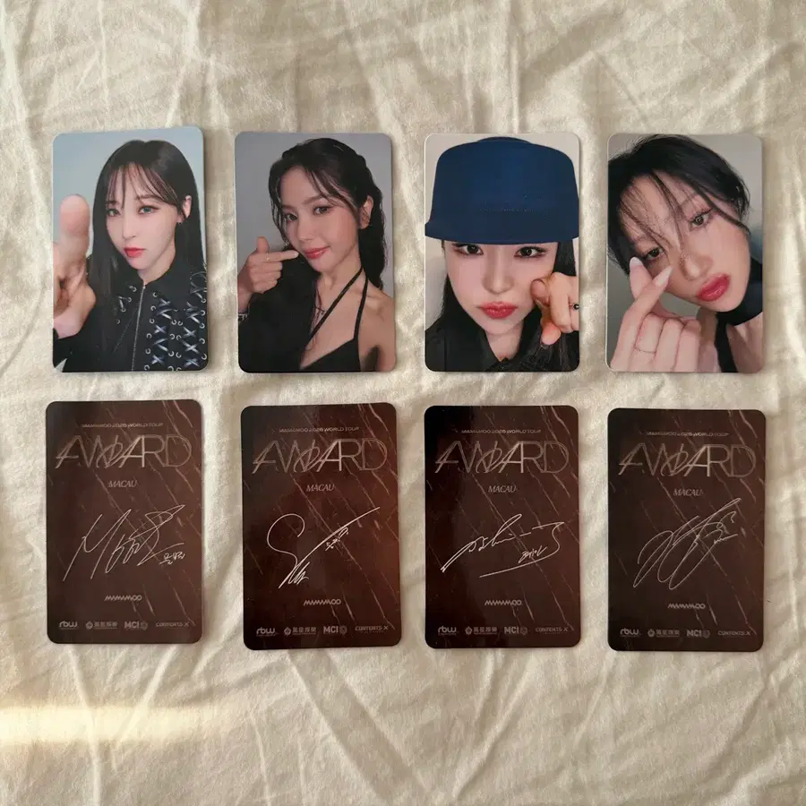 마마무 4WARD 월드투아 마카오 특전 포토카드 포카