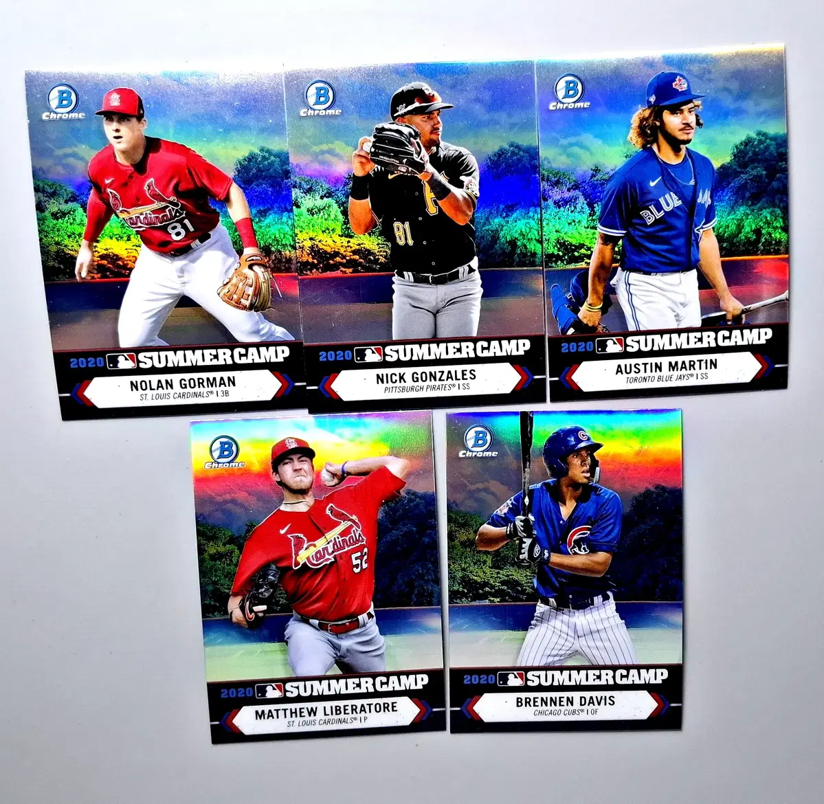 MLB 고먼 곤잘레스 등 서머캠프 리플 5장 묶음